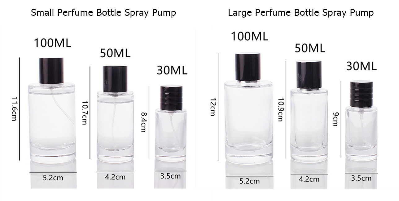 cylinder perfume bottle size