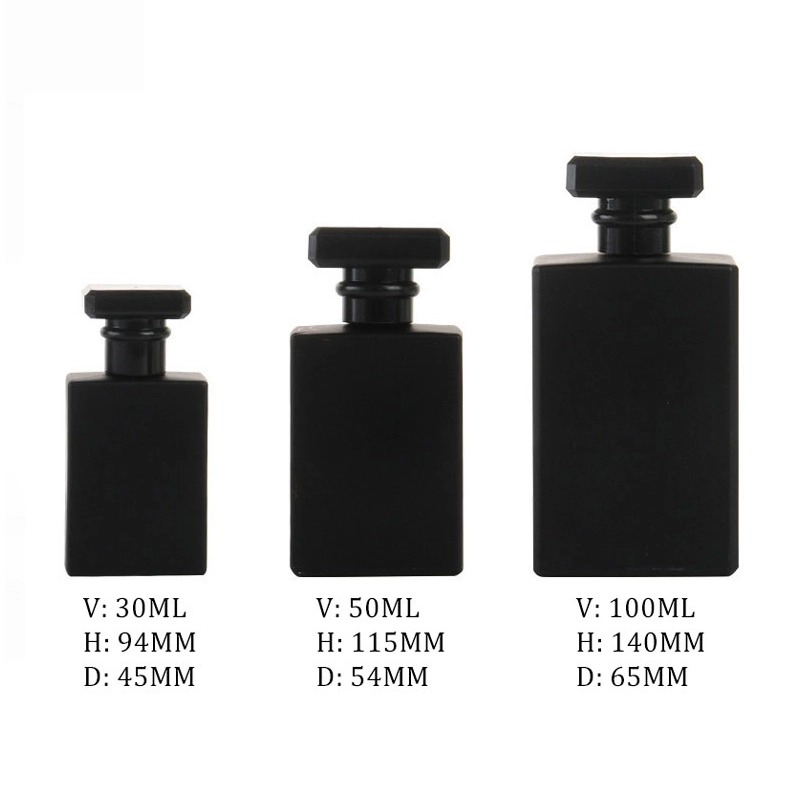 black perfume bottle size