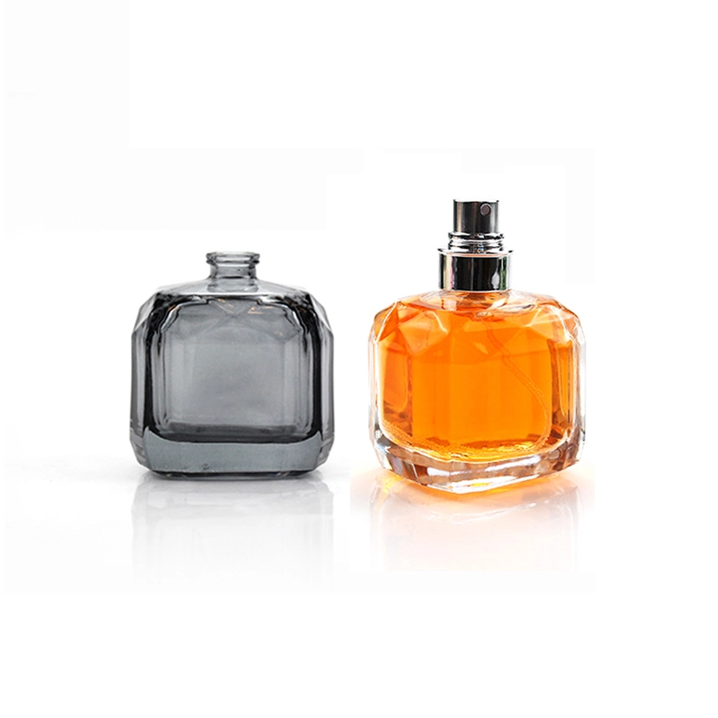 grey perfume bottle