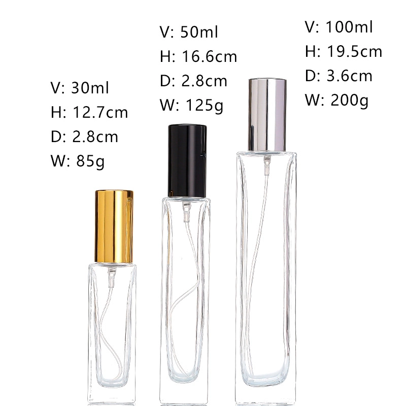 clear Perfume Bottle size