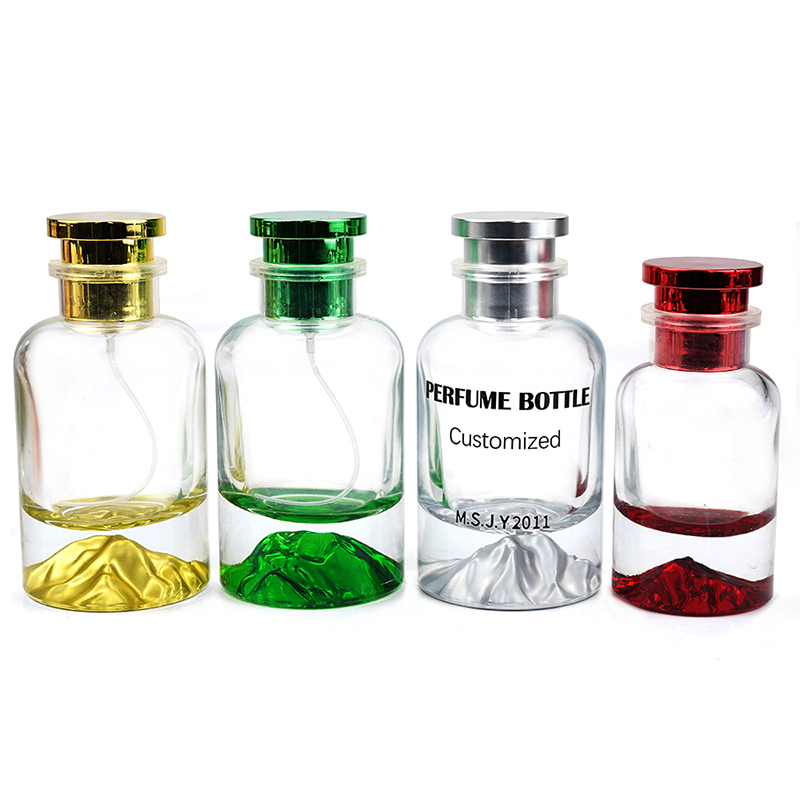 Volcano bottom perfume bottle