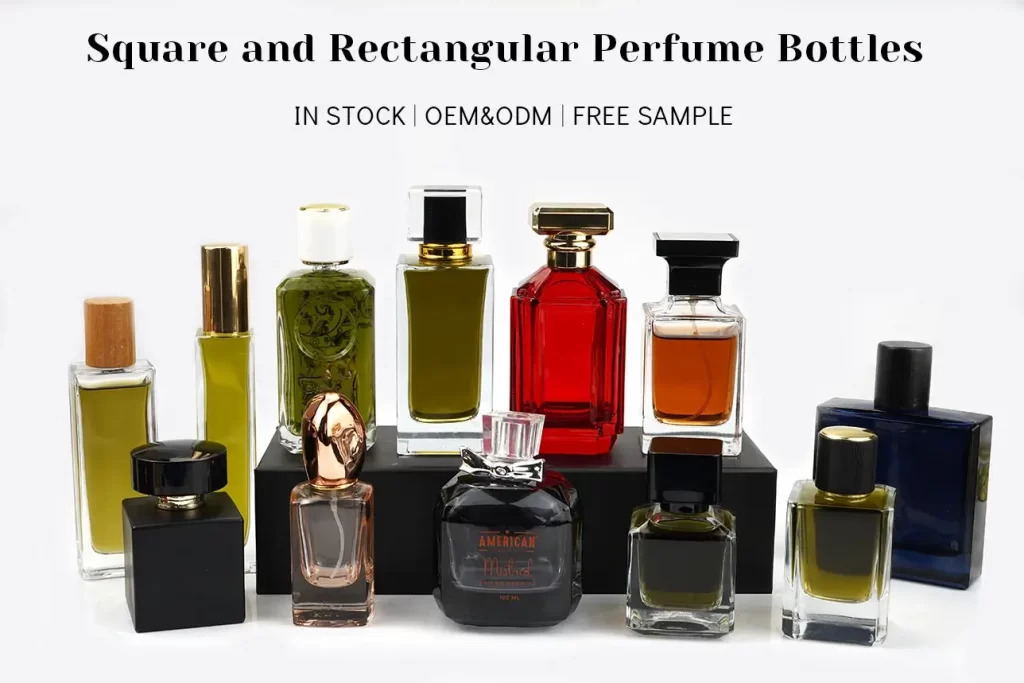 Square and Rectangular Perfume Bottles