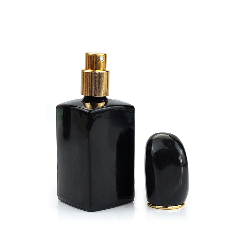 black square perfume bottle