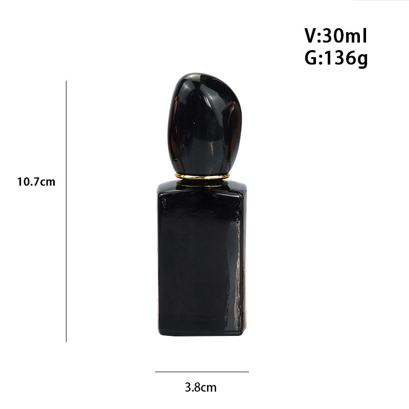 black square perfume bottle size