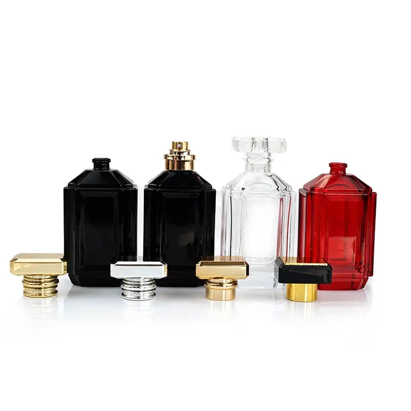 100ml Rectangle perfume bottles with caps