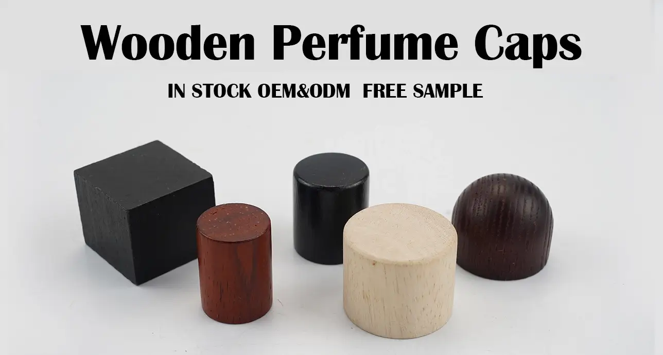 wooden perfume caps