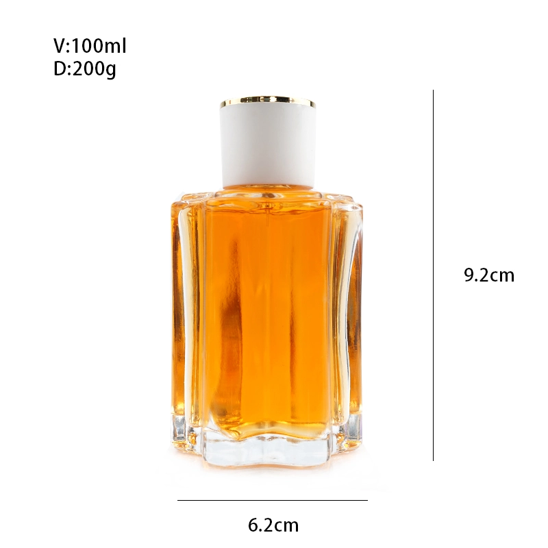 Flower Shaped Perfume Bottle size