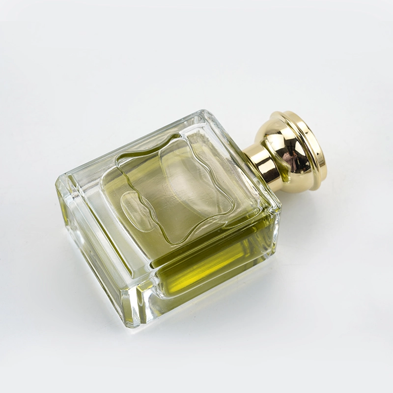 Perfume Bottle With Gold Cap