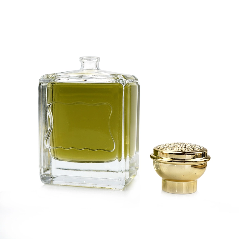 Perfume Bottle With Gold Cap