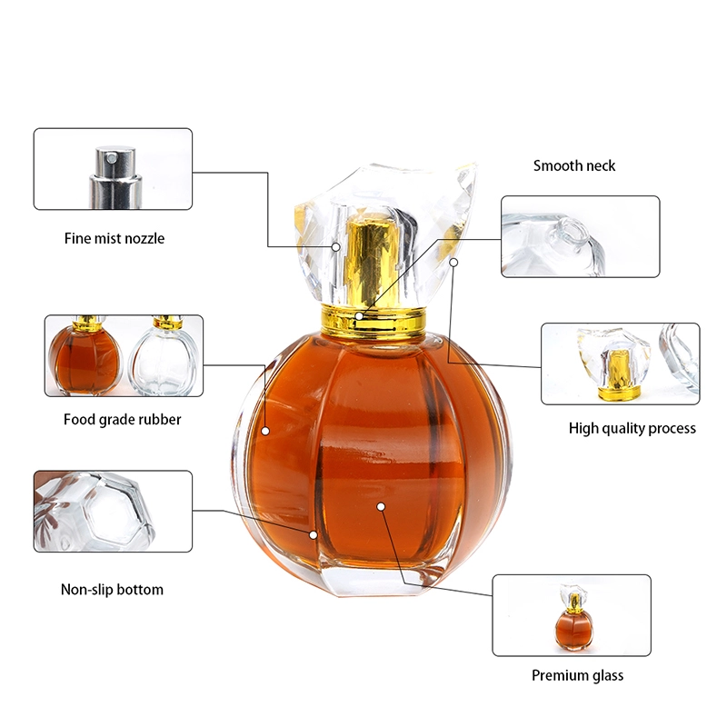 oval perfume bottle details