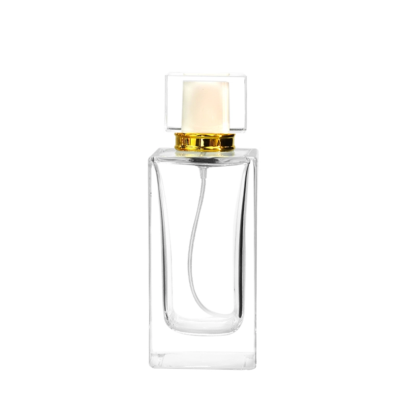 Men's Cologne Clear Square Bottle