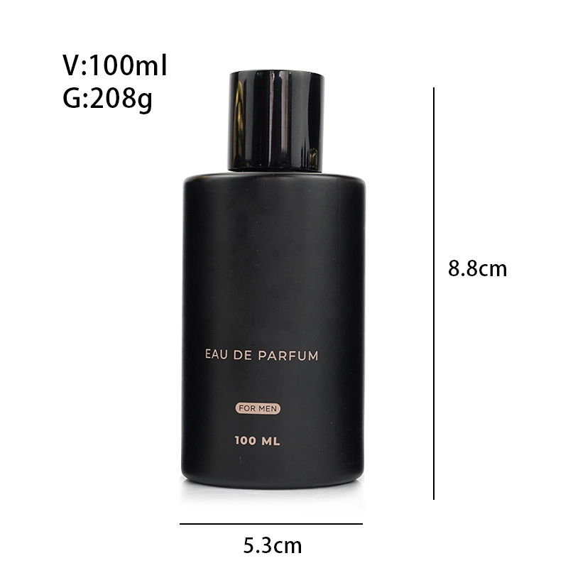 black perfume bottle size