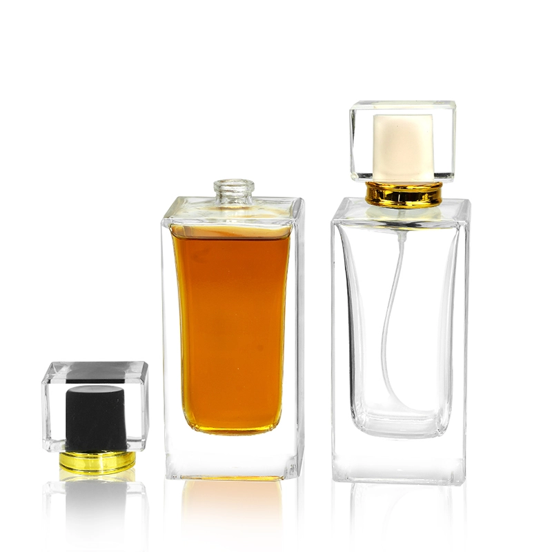 Men's Cologne Clear Square Bottle