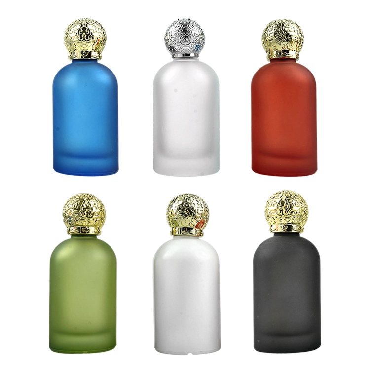 Cylinder colorful perfume bottle