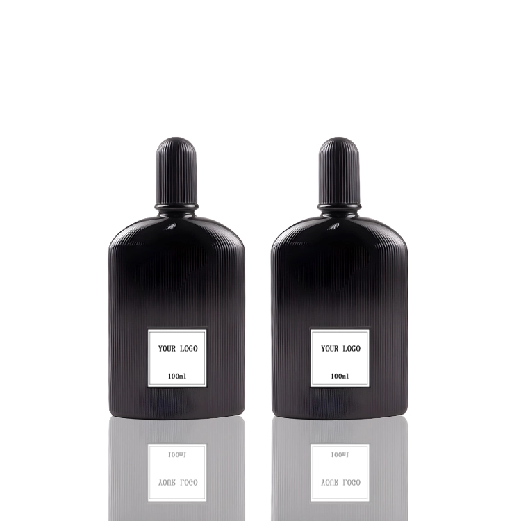 black perfume bottle