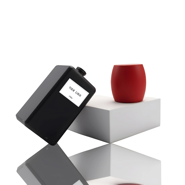Black frosted perfume bottle 100ml
