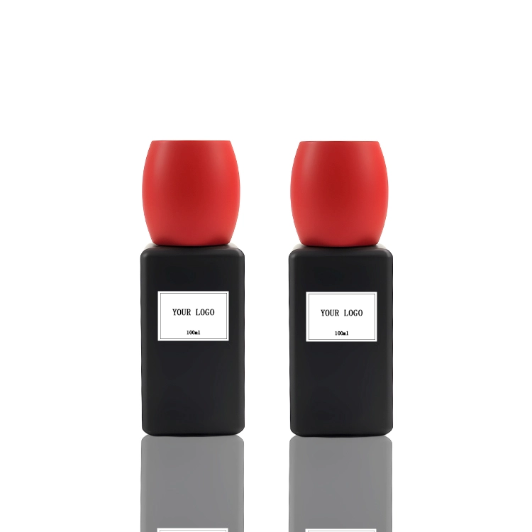 Black frosted perfume bottle 100ml