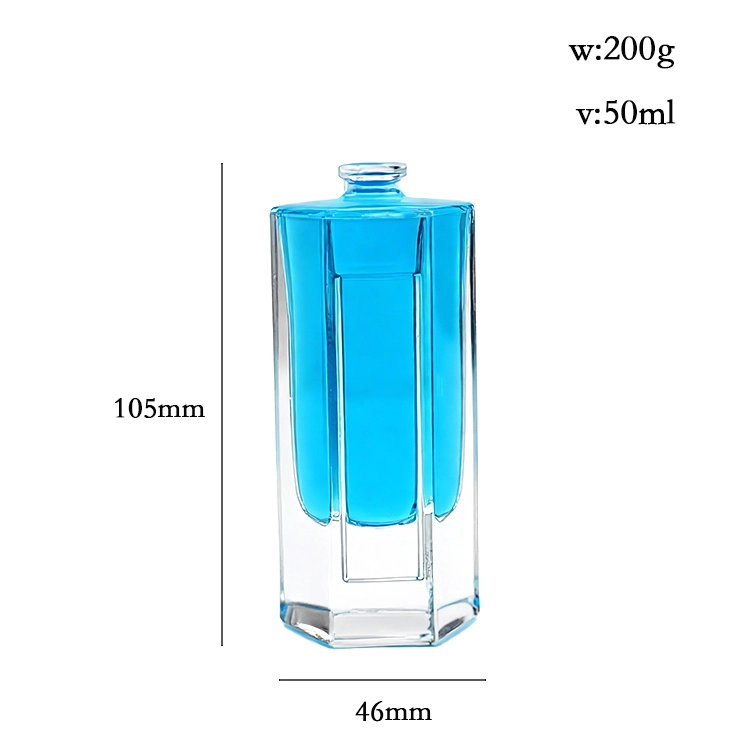 50ml hexagonal perfume bottle
