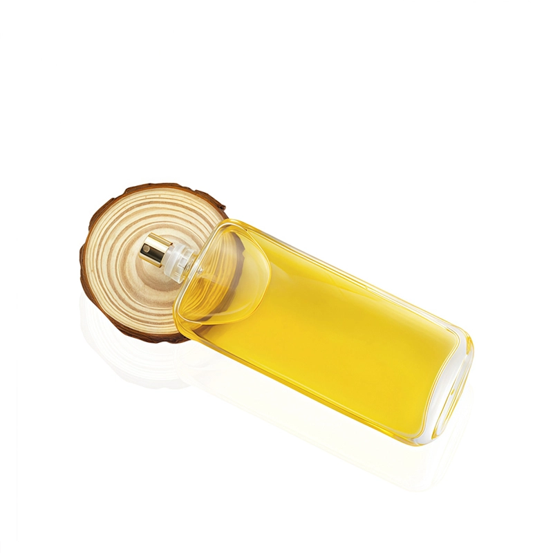 Flat square perfume bottle