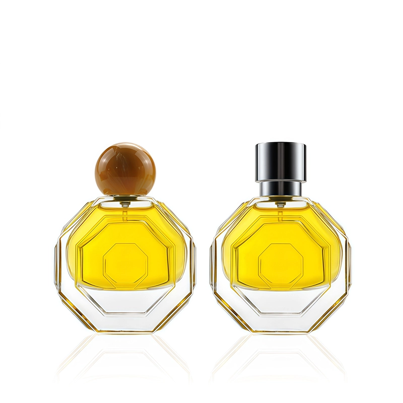 Octagonal perfume bottle