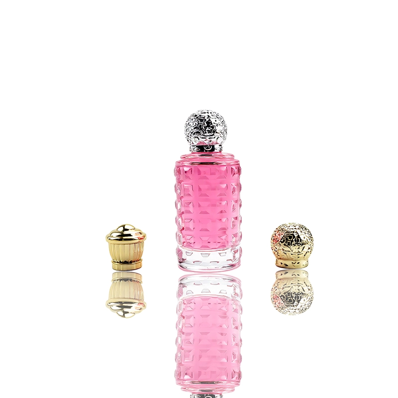 cylindrical perfume bottle