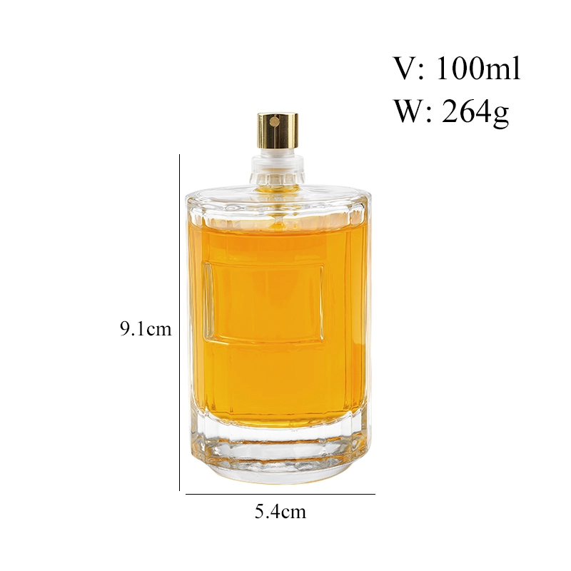 100ml cylindrical perfume bottle