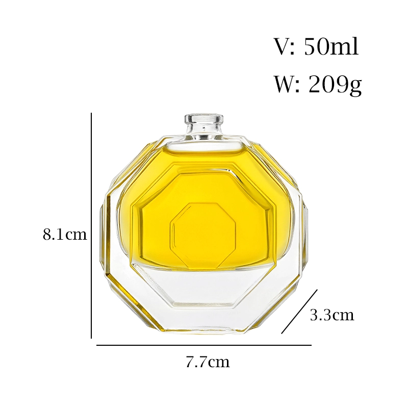 Octagonal perfume bottle