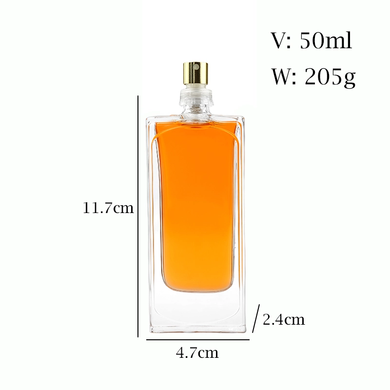 50ml square perfume bottle