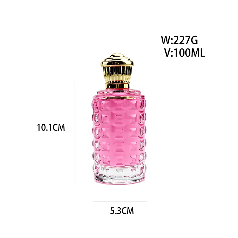 cylindrical perfume bottle