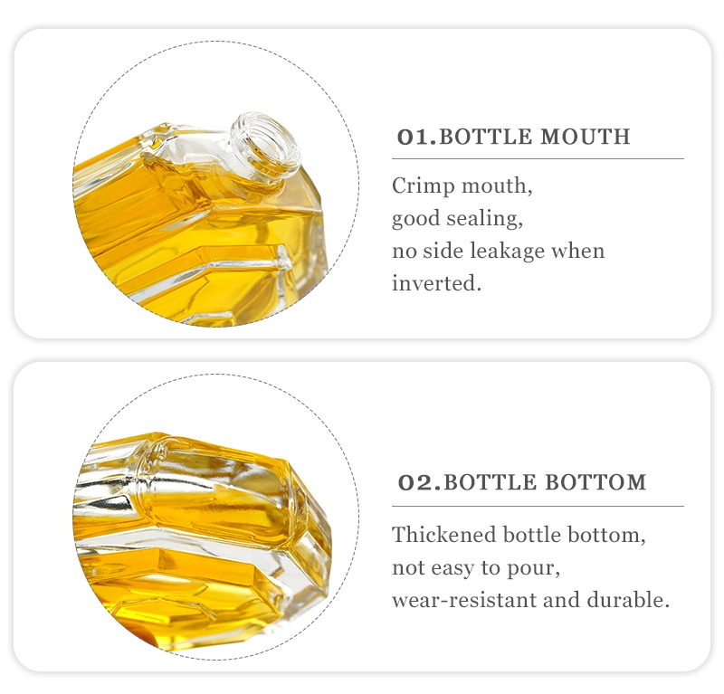 Octagonal perfume bottle